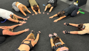 Ladies stretching